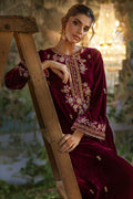 Ansab Jahangir | Bow Velvet Edit | JULIANA by Ansab Jahangir - Designer Dress - Type: Ladies Clothes - Available at Libayah - 100% Original