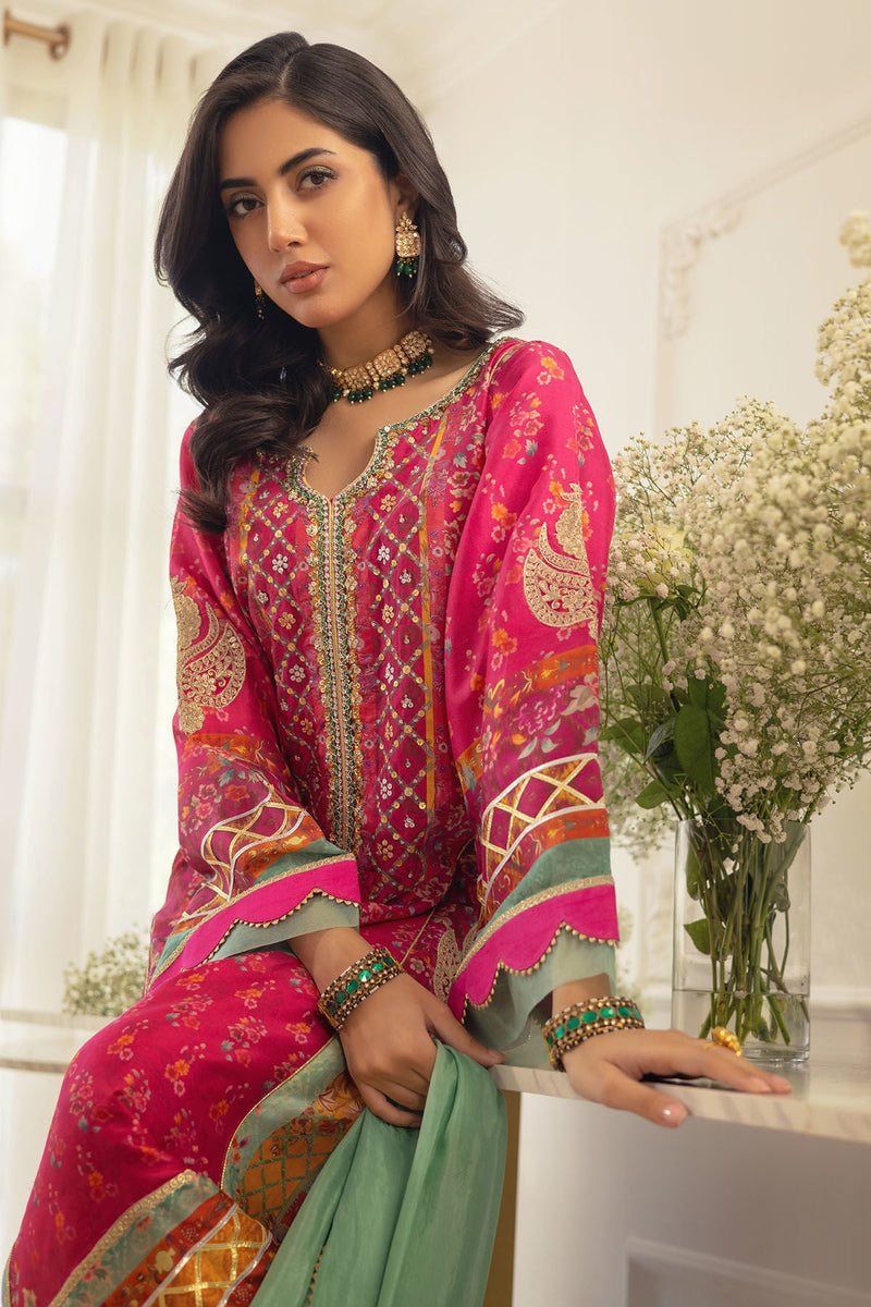 Annus Abrar | Luxe Silk Pret | RENYA-SHIRT AND DUPATTA by Annus Abrar - Designer Dress - Type: Ladies Clothes - Available at Libayah - 100% Original