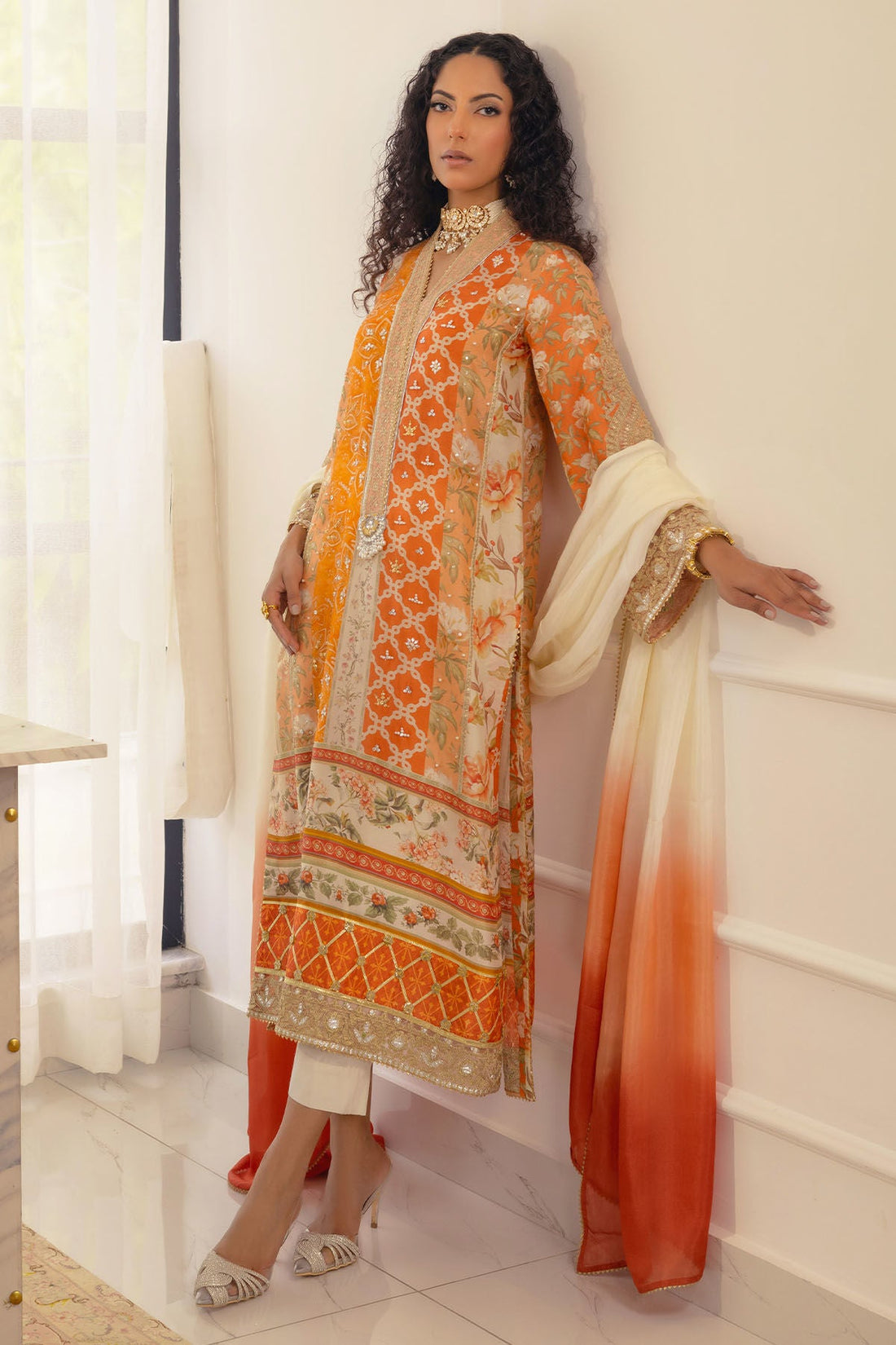 Annus Abrar | Luxe Silk Pret | LAMYA - SHIRT AND DUPATTA by Annus Abrar - Designer Dress - Type: Ladies Clothes - Available at Libayah - 100% Original