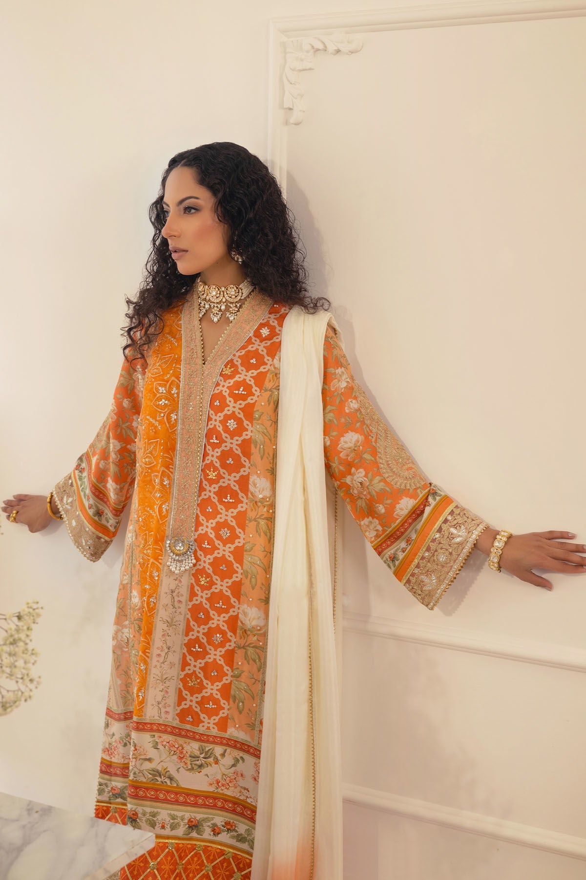 Annus Abrar | Luxe Silk Pret | LAMYA - SHIRT AND DUPATTA by Annus Abrar - Designer Dress - Type: Ladies Clothes - Available at Libayah - 100% Original