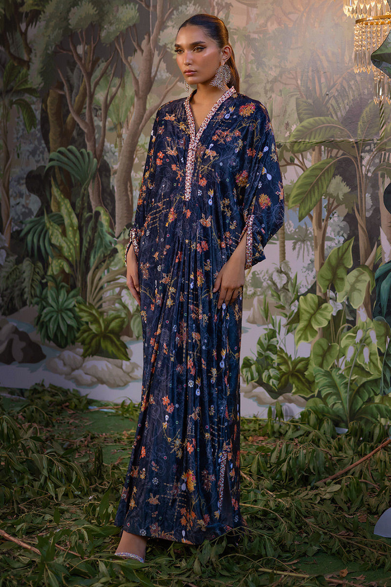 Ansab Jahangir | Bow Velvet Edit | AVELINA by Ansab Jahangir - Designer Dress - Type: Ladies Clothes - Available at Libayah - 100% Original