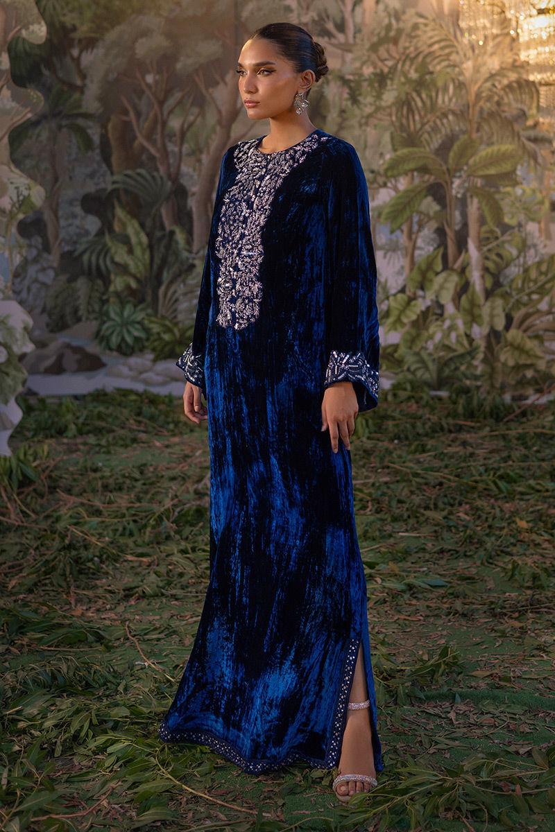 Ansab Jahangir | Bow Velvet Edit | EIRA by Ansab Jahangir - Designer Dress - Type: Ladies Clothes - Available at Libayah - 100% Original