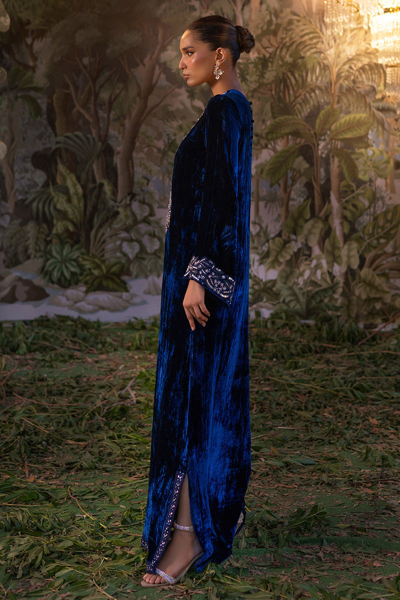 Ansab Jahangir | Bow Velvet Edit | EIRA by Ansab Jahangir - Designer Dress - Type: Ladies Clothes - Available at Libayah - 100% Original