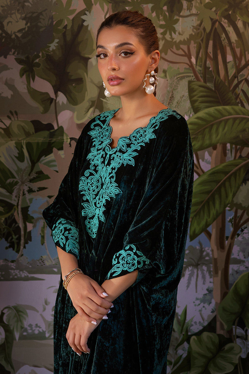 Ansab Jahangir | Bow Velvet Edit | EVERLEIGH by Ansab Jahangir - Designer Dress - Type: Ladies Clothes - Available at Libayah - 100% Original