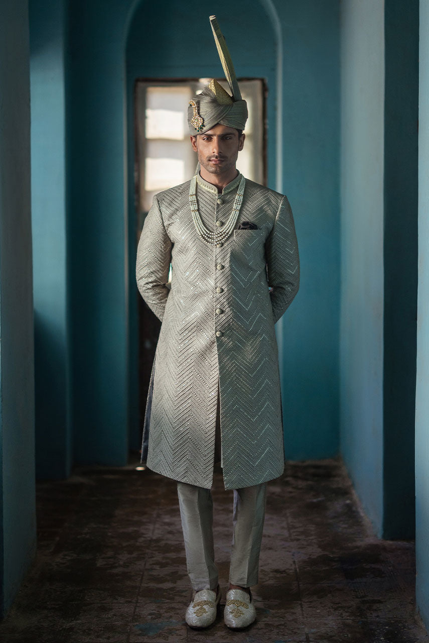 Pakistani Menswear | Deepak Perwani | Shr3439 by Libayah - Designer Dress - Type: MensWear - Available at Libayah - 100% Original