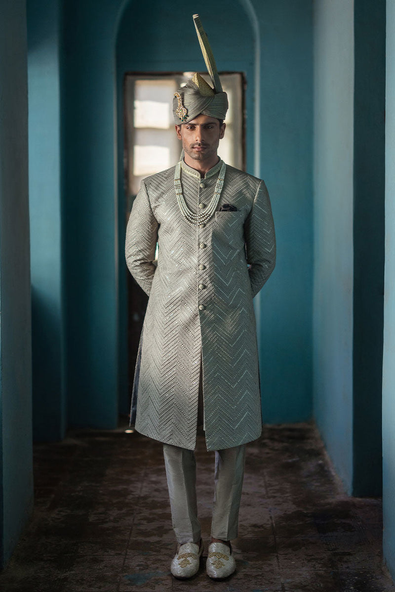 Pakistani Menswear | Deepak Perwani | Shr3439 by Libayah - Designer Dress - Type: MensWear - Available at Libayah - 100% Original