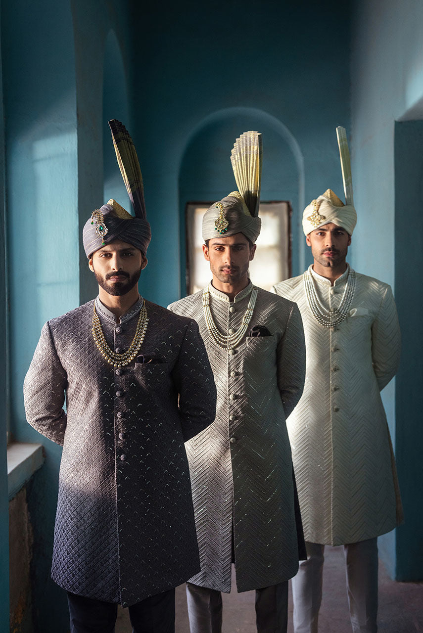 Pakistani Menswear | Deepak Perwani | Shr3439 by Libayah - Designer Dress - Type: MensWear - Available at Libayah - 100% Original