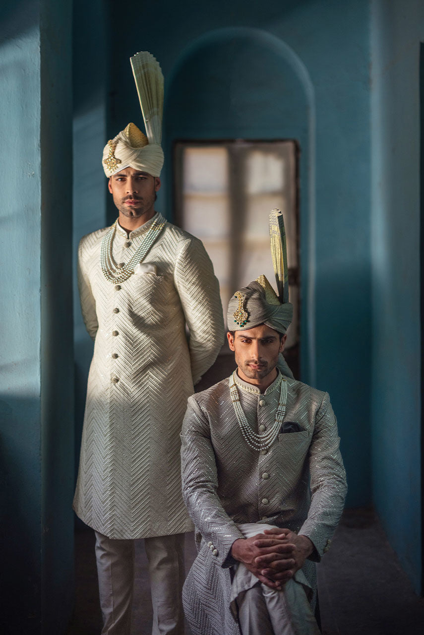 Pakistani Menswear | Deepak Perwani | Shr3443 by Libayah - Designer Dress - Type: MensWear - Available at Libayah - 100% Original