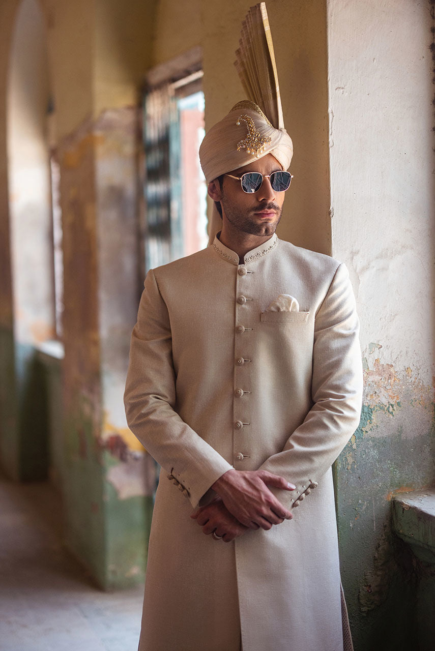 Pakistani Menswear | Deepak Perwani | Shr3442 by Libayah - Designer Dress - Type: MensWear - Available at Libayah - 100% Original