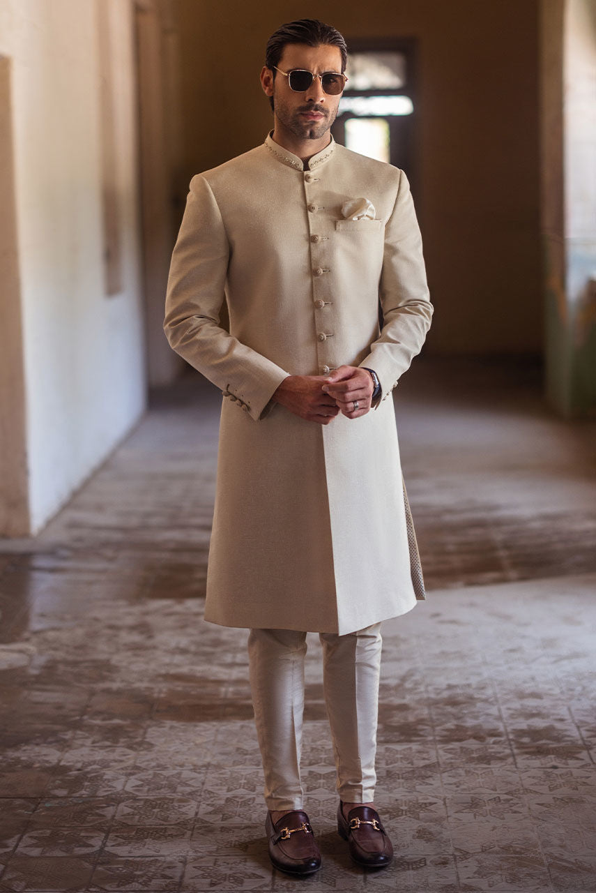 Pakistani Menswear | Deepak Perwani | Shr3442 by Libayah - Designer Dress - Type: MensWear - Available at Libayah - 100% Original