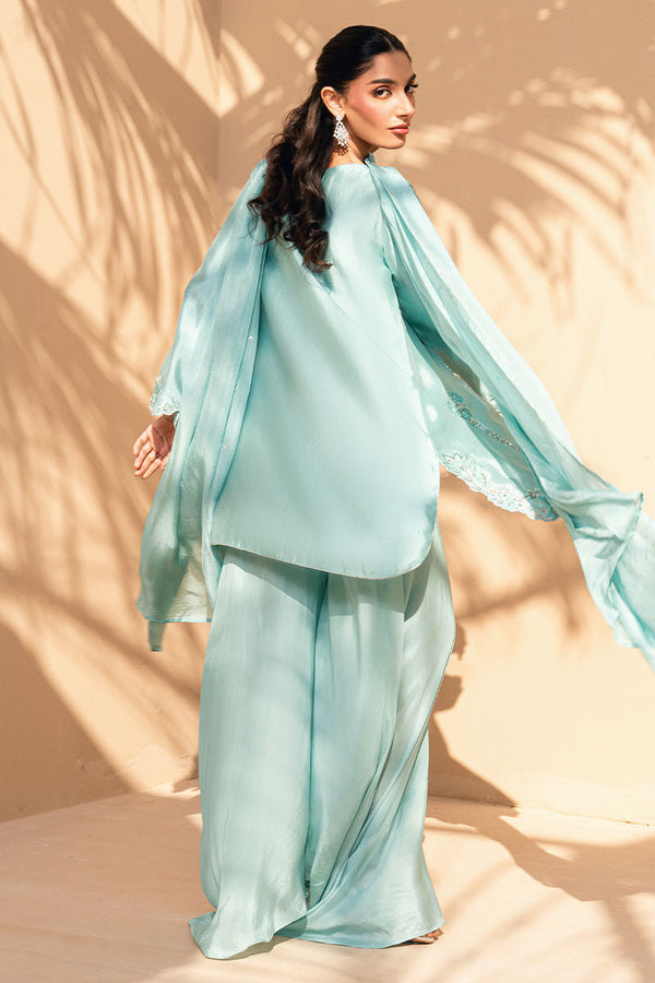 Fatima Khan | Flore Eid Luxe 26 | Aqua Fern by Fatima Khan - Designer Dress  - Type : Ladies Clothes - Available at Libayah - 100% Original 