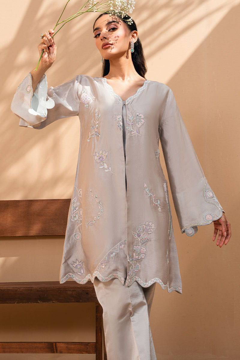 Fatima Khan | Flore Eid Luxe 26 | Pearl Petal by Fatima Khan - Designer Dress  - Type : Ladies Clothes - Available at Libayah - 100% Original 