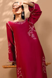 Fatima Khan | Flore Eid Luxe 26 | Crimson Blossom by Fatima Khan - Designer Dress  - Type : Ladies Clothes - Available at Libayah - 100% Original 