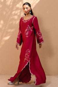Fatima Khan | Flore Eid Luxe 26 | Crimson Blossom by Fatima Khan - Designer Dress  - Type : Ladies Clothes - Available at Libayah - 100% Original 