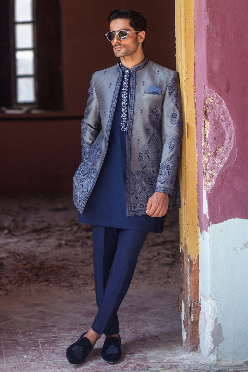 Pakistani Menswear | Deepak Perwani | Jkt1947 by Libayah - Designer Dress - Type: MensWear - Available at Libayah - 100% Original