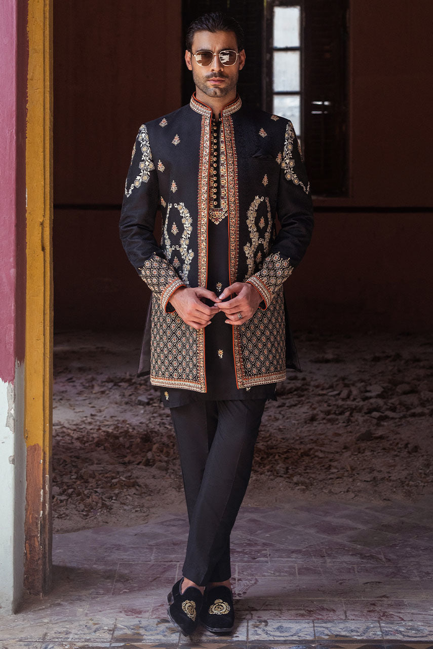 Pakistani Menswear | Deepak Perwani | Jkt1441 by Libayah - Designer Dress - Type: MensWear - Available at Libayah - 100% Original