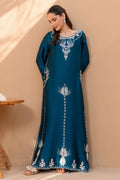 Fatima Khan | Flore Eid Luxe 26 | Deep Teal Bloom by Fatima Khan - Designer Dress  - Type : Ladies Clothes - Available at Libayah - 100% Original 