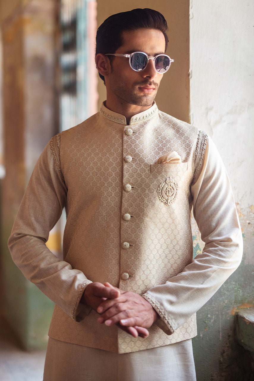 Pakistani Menswear | Deepak Perwani | jkt1444 by Libayah - Designer Dress - Type: MensWear - Available at Libayah - 100% Original