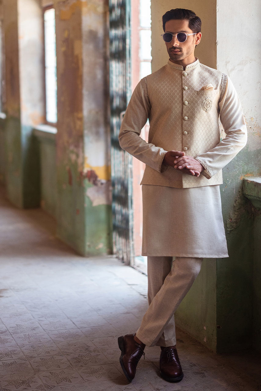 Pakistani Menswear | Deepak Perwani | jkt1444 by Libayah - Designer Dress - Type: MensWear - Available at Libayah - 100% Original