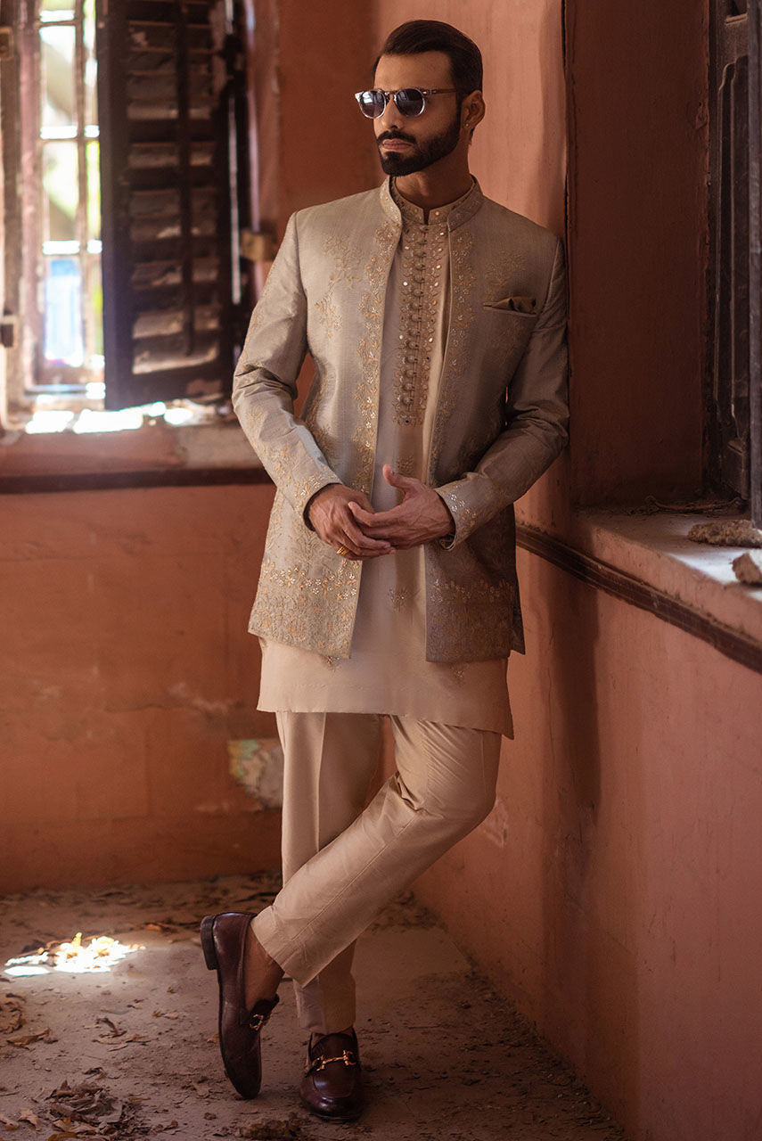 Pakistani Menswear | Deepak Perwani | Jkt1443 by Libayah - Designer Dress - Type: MensWear - Available at Libayah - 100% Original