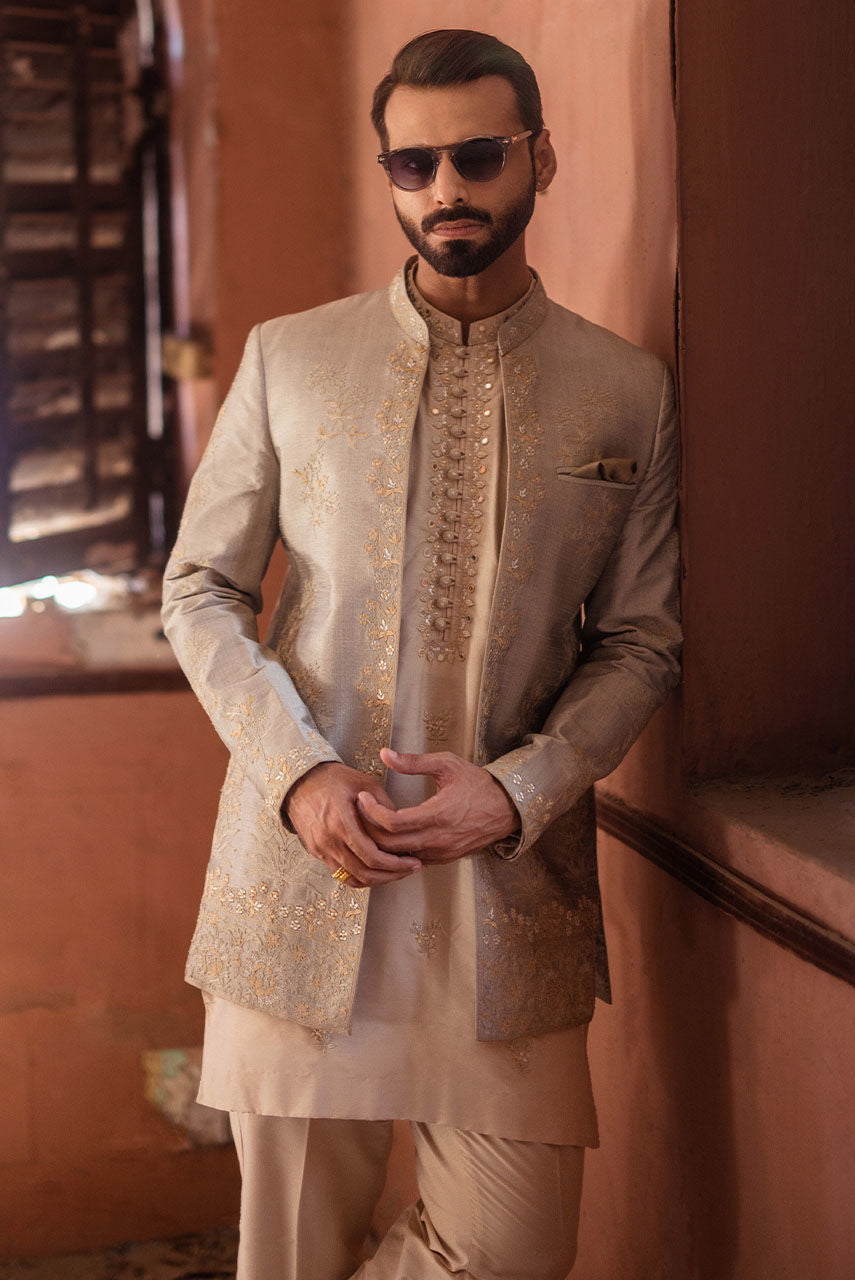 Pakistani Menswear | Deepak Perwani | Jkt1443 by Libayah - Designer Dress - Type: MensWear - Available at Libayah - 100% Original