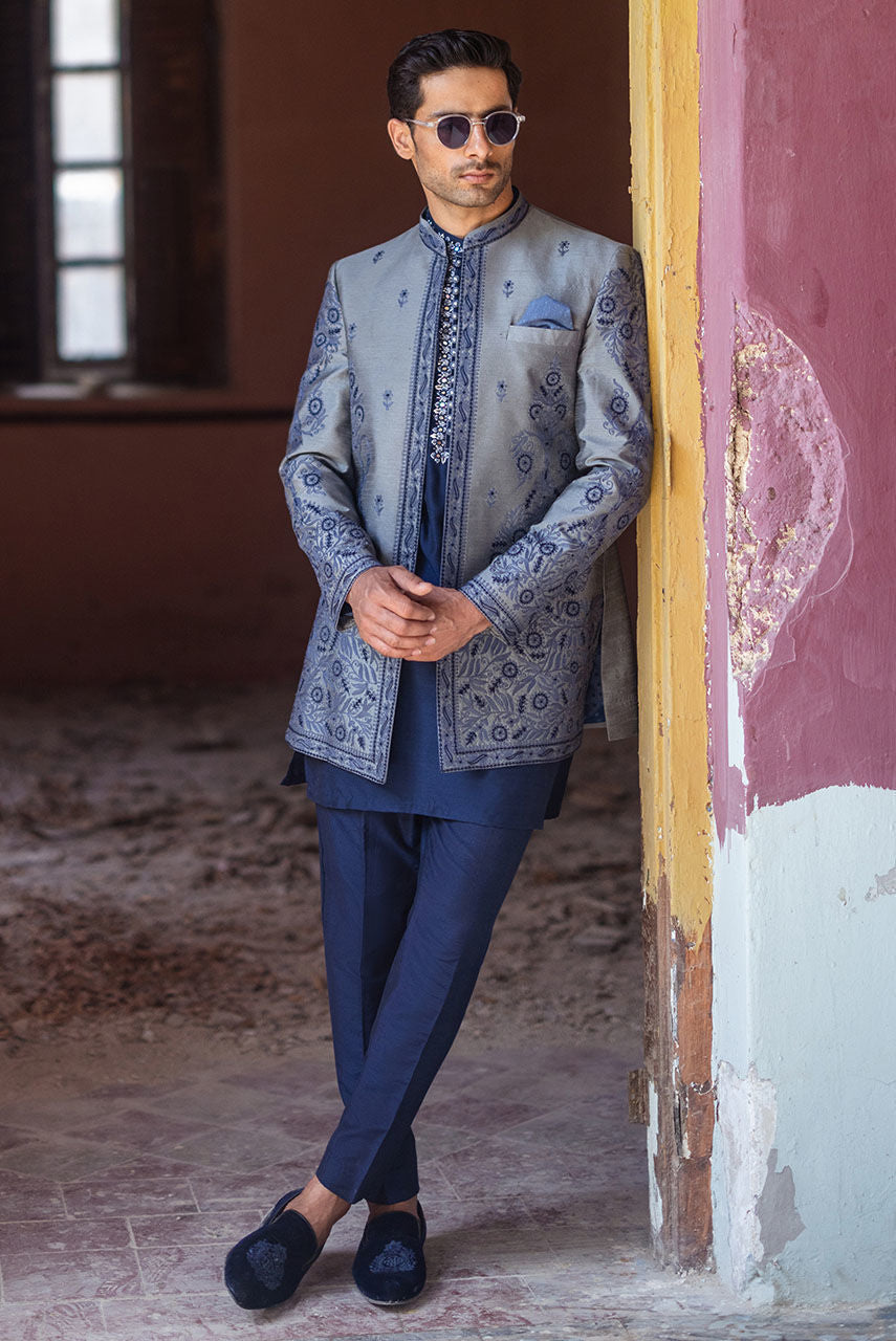 Pakistani Menswear | Deepak Perwani | Jkt1442 by Libayah - Designer Dress - Type: MensWear - Available at Libayah - 100% Original