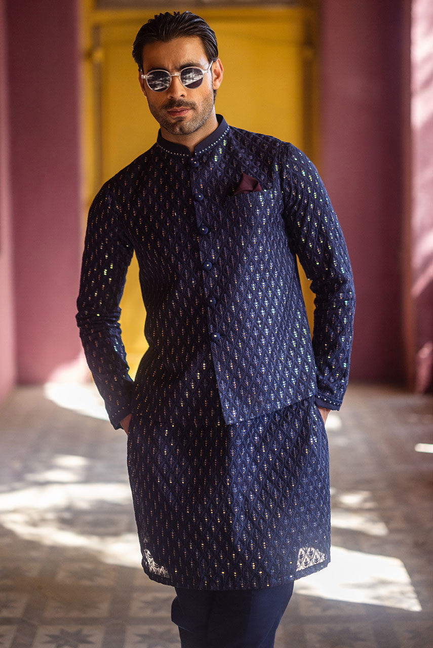 Pakistani Menswear | Deepak Perwani | Jkt1435 by Libayah - Designer Dress - Type: MensWear - Available at Libayah - 100% Original