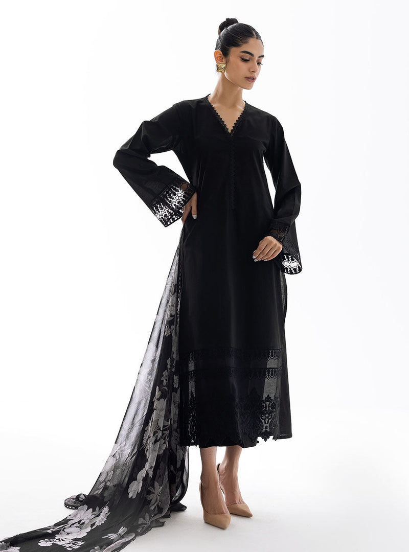 Zainab Chottani | Casual Pret | BLACK GLAZE by Zainab Chottani - Designer Dress - Type: Casuals - Available at Libayah - 100% Original