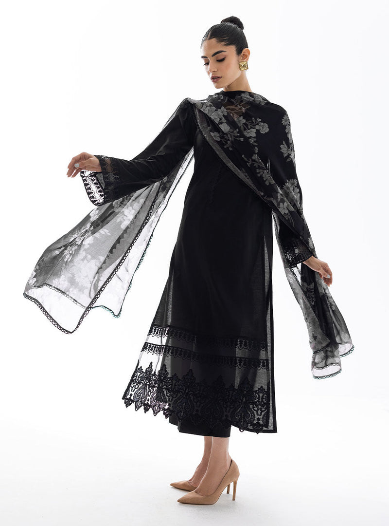 Zainab Chottani | Casual Pret | BLACK GLAZE by Zainab Chottani - Designer Dress - Type: Casuals - Available at Libayah - 100% Original