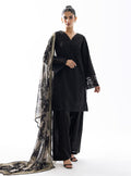 Zainab Chottani | Casual Pret | CHARCOAL NOVA by Zainab Chottani - Designer Dress - Type: Casuals - Available at Libayah - 100% Original