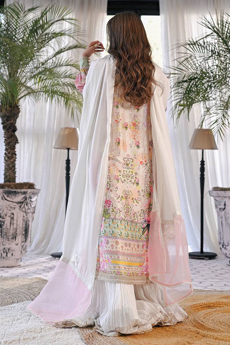 Ansab Jahangir | Digital Silk | Aliya Shirt and Dupatta by Ansab Jahangir - Designer Dress  - Type : Ladies Clothes - Available at Libayah - 100% Original 