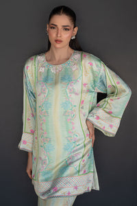 Fatima Khan | Layan Printed Eid Edit | Breezy Mint - Coord Set by Fatima Khan - Designer Dress  - Type : Ladies Clothes - Available at Libayah - 100% Original 