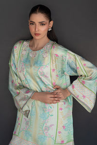 Fatima Khan | Layan Printed Eid Edit | Breezy Mint - Coord Set by Fatima Khan - Designer Dress  - Type : Ladies Clothes - Available at Libayah - 100% Original 