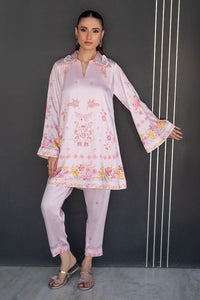 Fatima Khan | Layan Printed Eid Edit | Rosette Bloom - Coord Set by Fatima Khan - Designer Dress  - Type : Ladies Clothes - Available at Libayah - 100% Original 