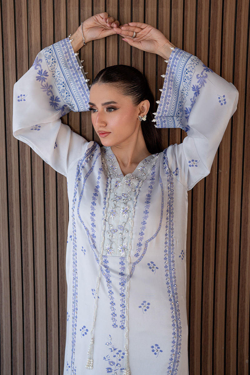 Fatima Khan | Layan Printed Eid Edit | Eira Whisper by Fatima Khan - Designer Dress  - Type : Ladies Clothes - Available at Libayah - 100% Original 