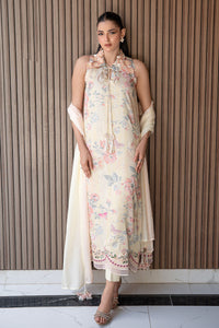 Fatima Khan | Layan Printed Eid Edit | Butter Yellow Grace by Fatima Khan - Designer Dress  - Type : Ladies Clothes - Available at Libayah - 100% Original 