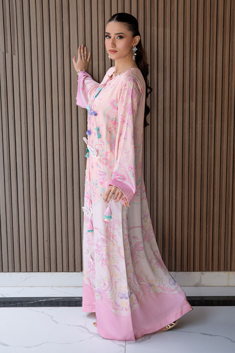 Fatima Khan | Layan Printed Eid Edit | Petal Blush Luxe by Fatima Khan - Designer Dress  - Type : Ladies Clothes - Available at Libayah - 100% Original 