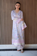 Fatima Khan | Layan Printed Eid Edit | Lily Meadow by Fatima Khan - Designer Dress  - Type : Ladies Clothes - Available at Libayah - 100% Original 