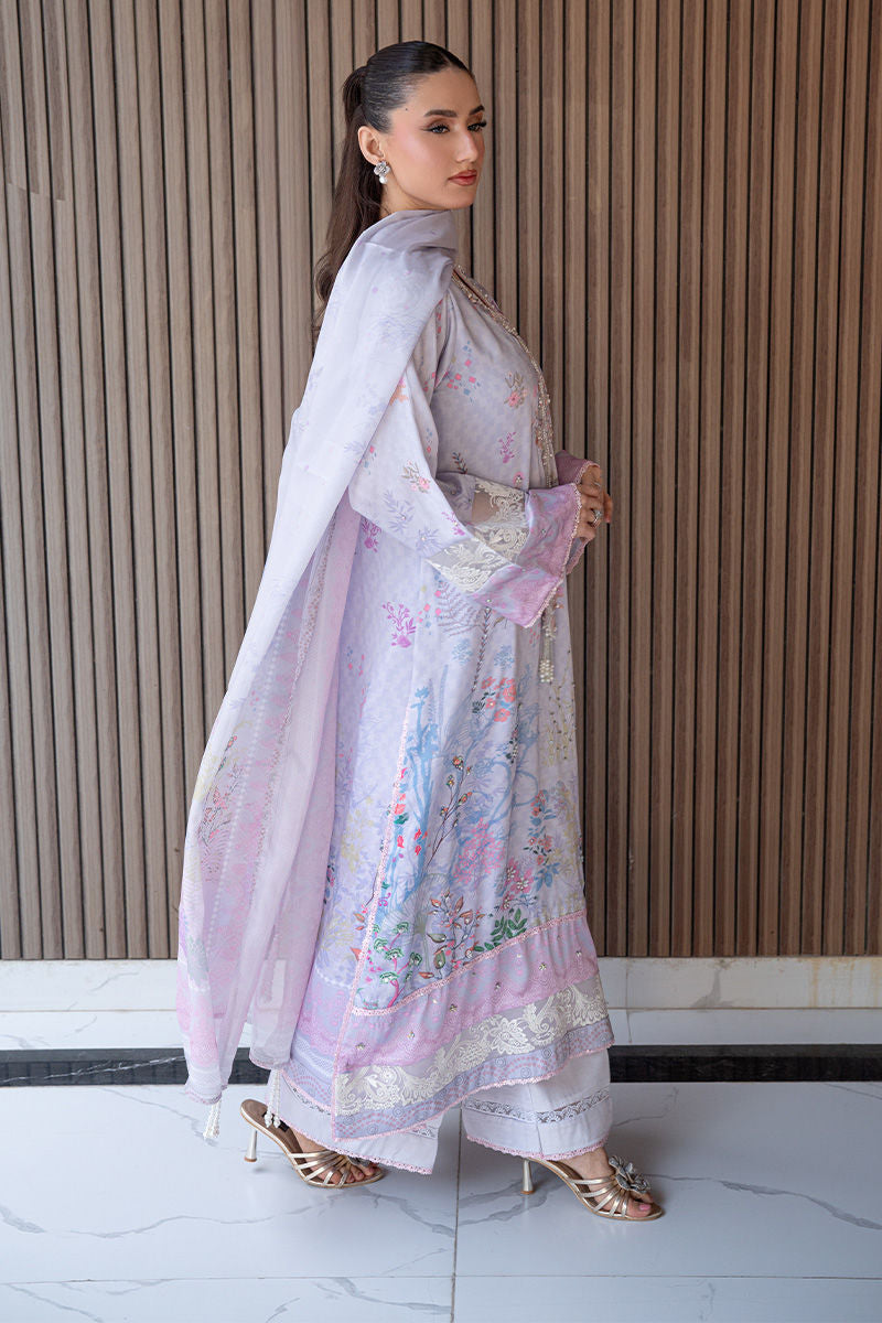 Fatima Khan | Layan Printed Eid Edit | Lily Meadow by Fatima Khan - Designer Dress  - Type : Ladies Clothes - Available at Libayah - 100% Original 