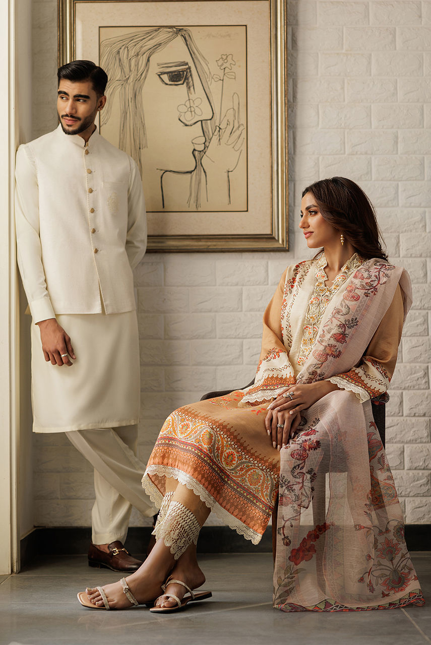 Deepak Perwani | Eid 25 | Ktd4130 by Deepak Perwani - Designer Dress - Type: Ladies Clothes - Available at Libayah - 100% Original