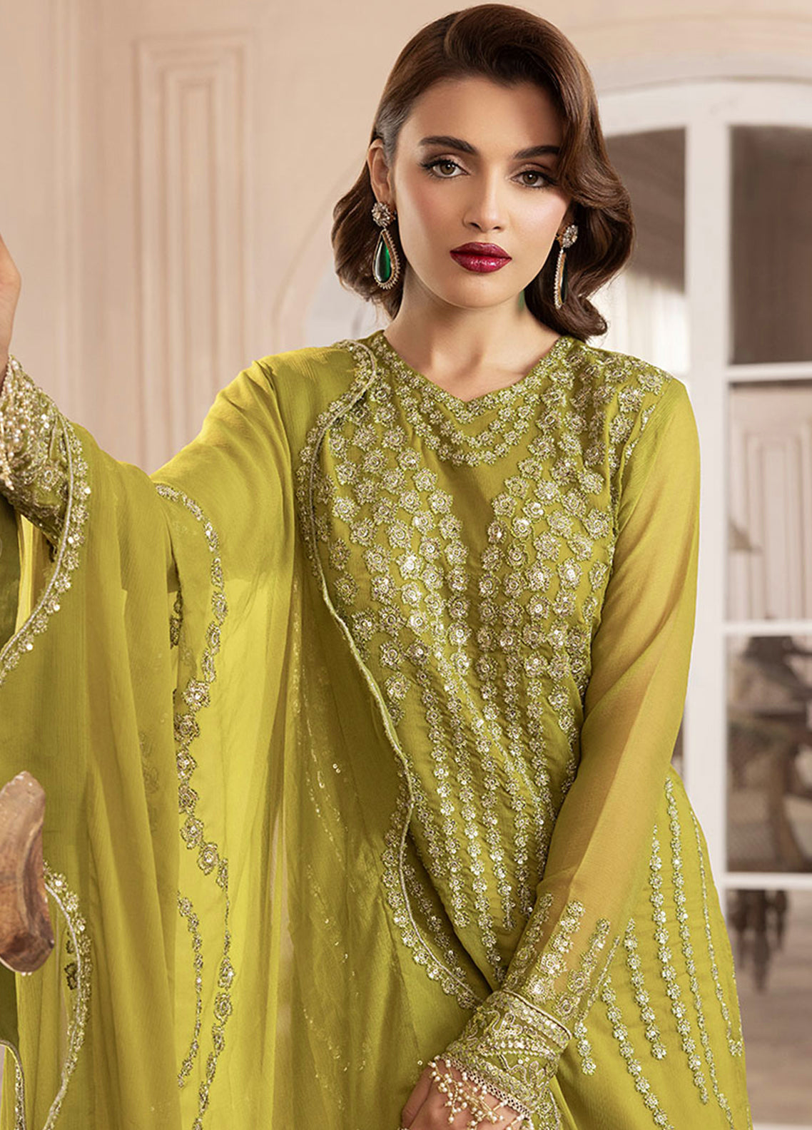 Sahane | Elyssa Festive Chiffon | CT-19001 Eve - ELYSSA by Sahane - Designer Dress - Type: Ladies Clothes - Available at Libayah - 100% Original