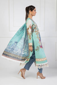 Shamaeel Ansari | Bagh e Bahar Lawn | Gulnaar Ferozi by Shamaeel Ansari - Designer Dress  - Type : Ladies Clothes - Available at Libayah - 100% Original 
