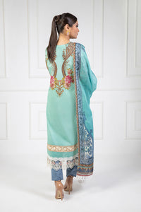 Shamaeel Ansari | Bagh e Bahar Lawn | Gulnaar Ferozi by Shamaeel Ansari - Designer Dress  - Type : Ladies Clothes - Available at Libayah - 100% Original 