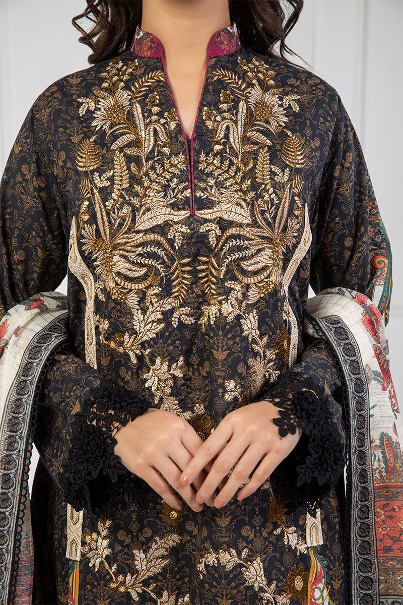 Shamaeel Ansari | Bagh e Bahar Lawn | Shab-e-Gulzar by Shamaeel Ansari - Designer Dress  - Type : Ladies Clothes - Available at Libayah - 100% Original 
