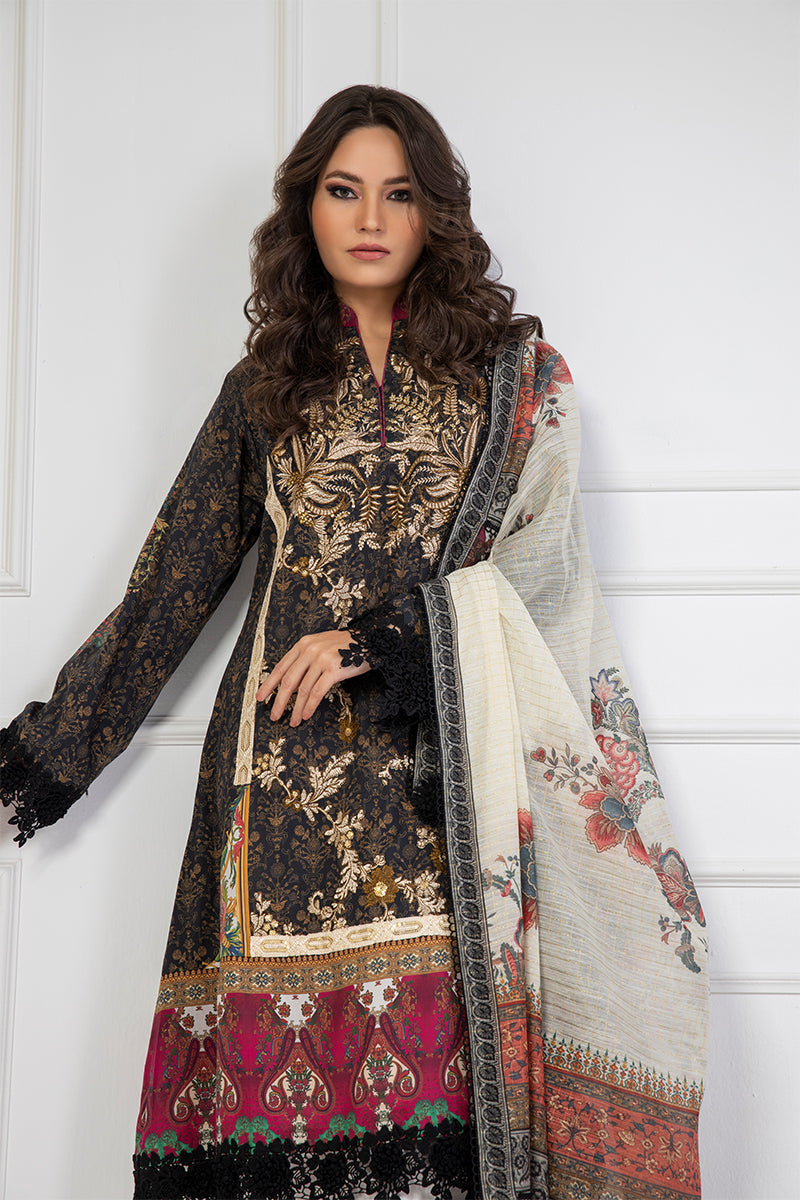 Shamaeel Ansari | Bagh e Bahar Lawn | Shab-e-Gulzar by Shamaeel Ansari - Designer Dress  - Type : Ladies Clothes - Available at Libayah - 100% Original 