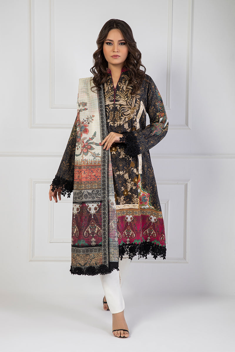 Shamaeel Ansari | Bagh e Bahar Lawn | Shab-e-Gulzar by Shamaeel Ansari - Designer Dress  - Type : Ladies Clothes - Available at Libayah - 100% Original 