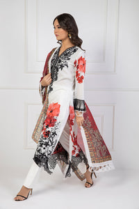 Shamaeel Ansari | Bagh e Bahar Lawn | Surkh Bahar by Shamaeel Ansari - Designer Dress  - Type : Ladies Clothes - Available at Libayah - 100% Original 