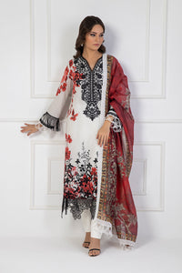 Shamaeel Ansari | Bagh e Bahar Lawn | Surkh Bahar by Shamaeel Ansari - Designer Dress  - Type : Ladies Clothes - Available at Libayah - 100% Original 