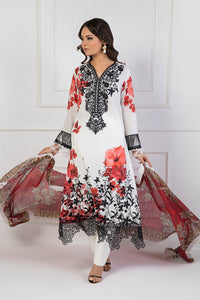 Shamaeel Ansari | Bagh e Bahar Lawn | Surkh Bahar by Shamaeel Ansari - Designer Dress  - Type : Ladies Clothes - Available at Libayah - 100% Original 