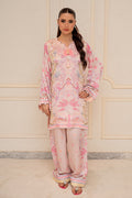 Fatima Khan | Layan Printed Eid Edit | Daisy Blush by Fatima Khan - Designer Dress  - Type : Ladies Clothes - Available at Libayah - 100% Original 